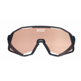 Oculos koo demos armação preta e lente rosa