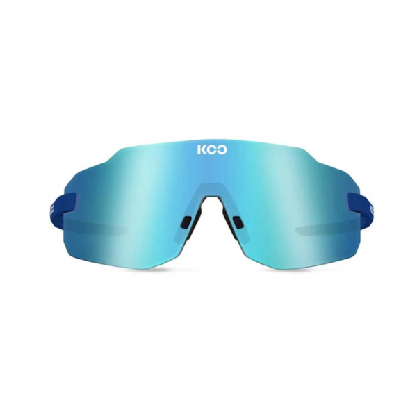 Oculos koo supernova armação azul fosco e cor da lente turquesa espelhado