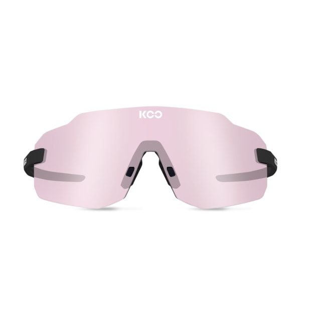 Oculos koo supernova armação preta fosca e lente rosa fotocromatica