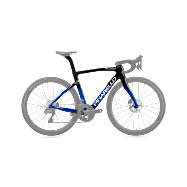 Quadro de carbono pinarello f9 43 fastest blue - preta e azul