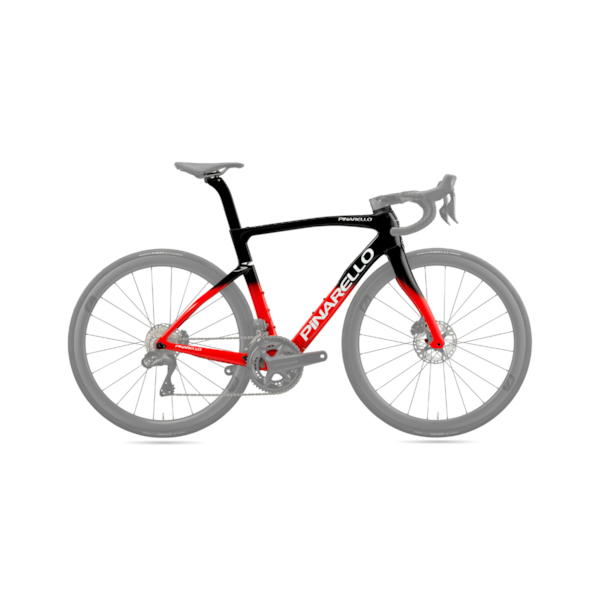 Quadro de carbono pinarello f9 43 fastest red - preta e vermelha 